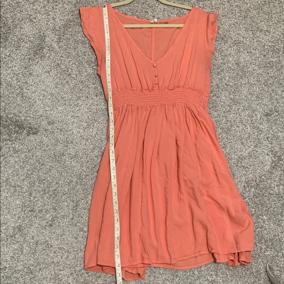 Roxy Orange Cap Sleeves Mini Dress - Picture 5 of 8